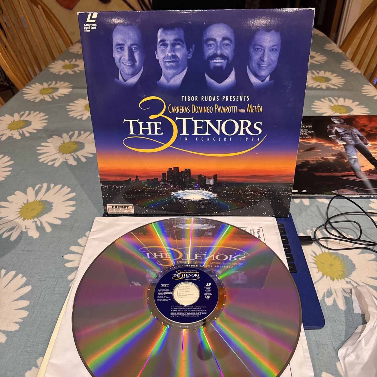 Laser Disc - The 3 Tenors in Concert 1994 - Carreras, Domingo, Pavarotti + Mehta