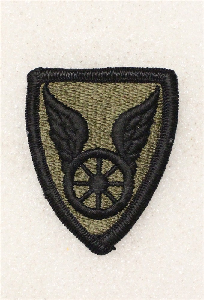 Army Patch: 124th Transportation Command - subdued w/merrowed edge