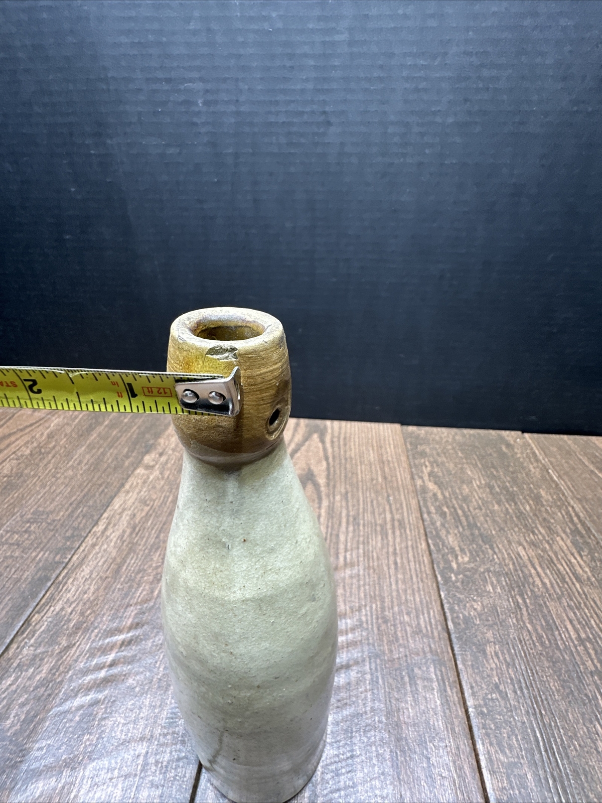 Vintage Glazed E.VEIL STONWARE BOTTLE