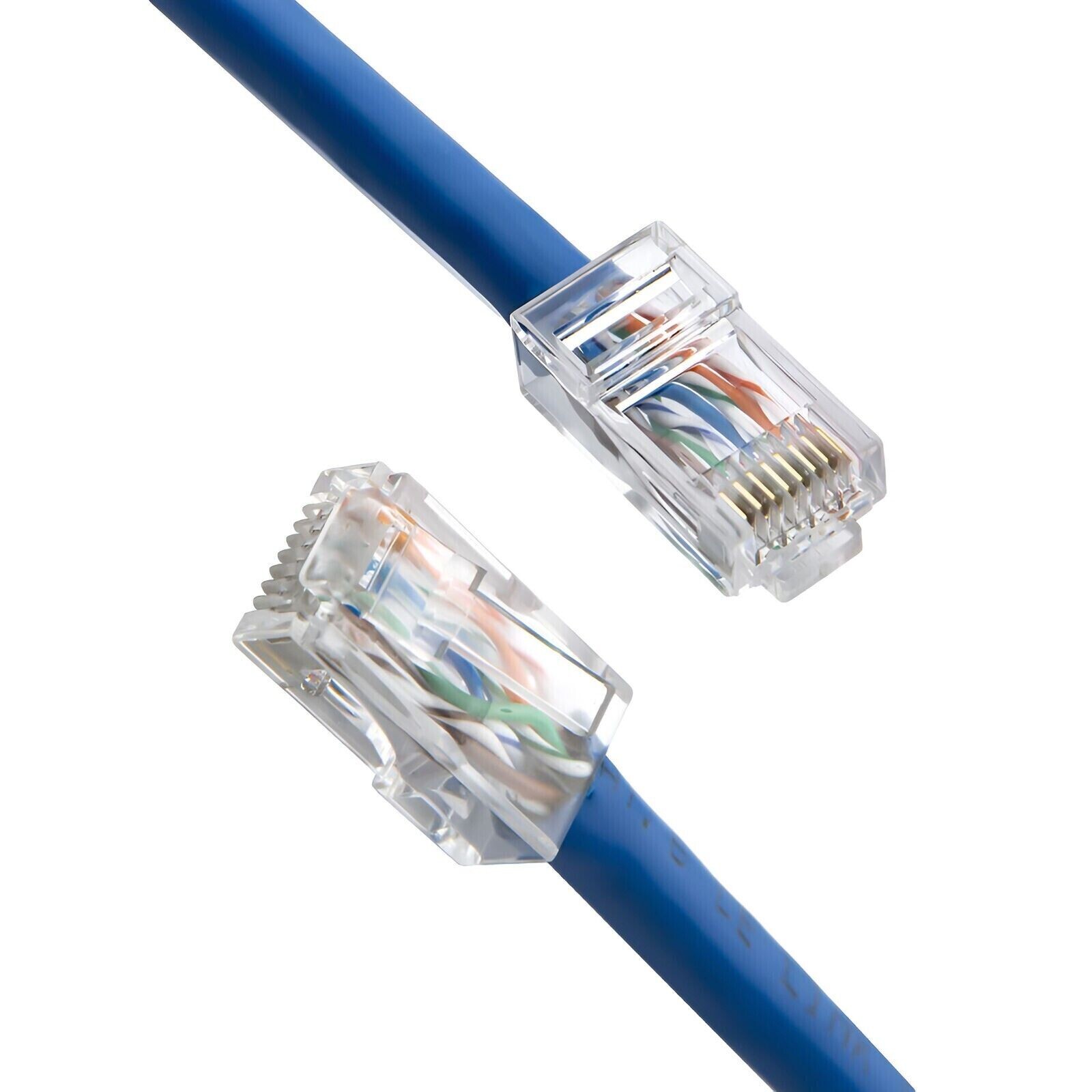 100pcs RJ45 Modular Plug Network Cable LAN Connector Plug End 8P8C CAT5 CAT5E