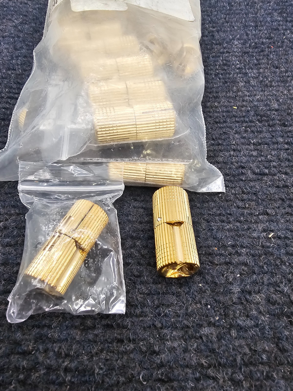 (QTY 24) BH144 Barrel Hinge Satin Brass, 3/4" Thick