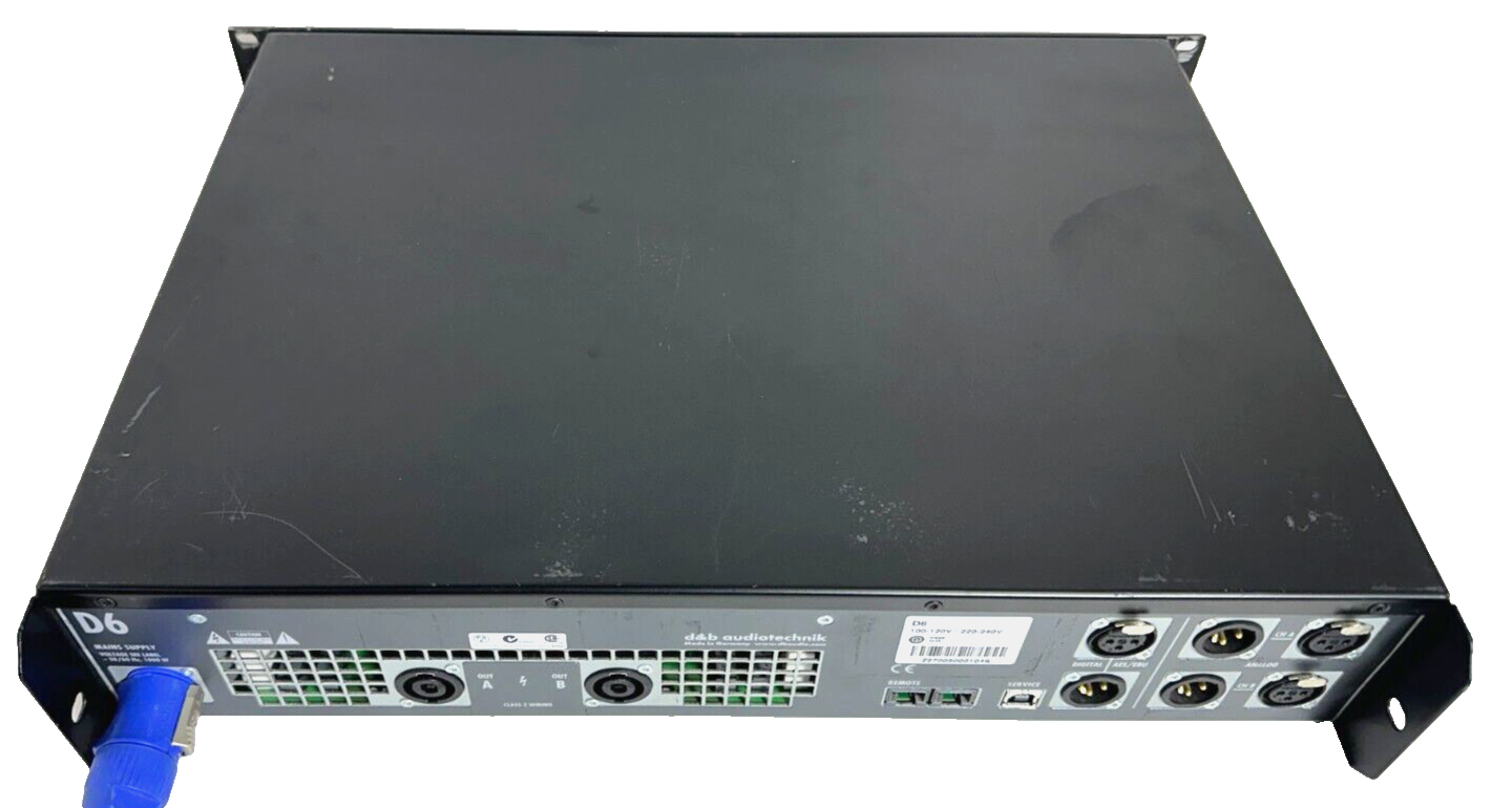 D&B Audiotechnik D6 Power Amp With NL4 (One)THS