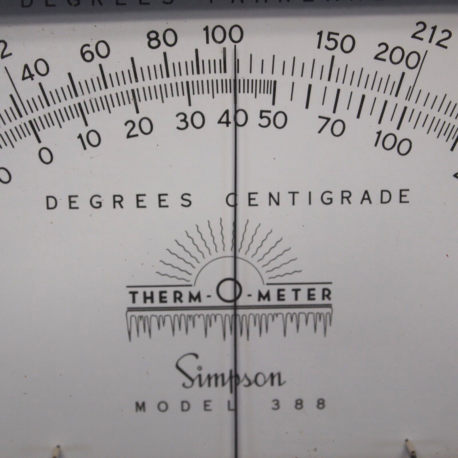 Simpson Model 388 Therm-O-Meter, Temperature Meter
