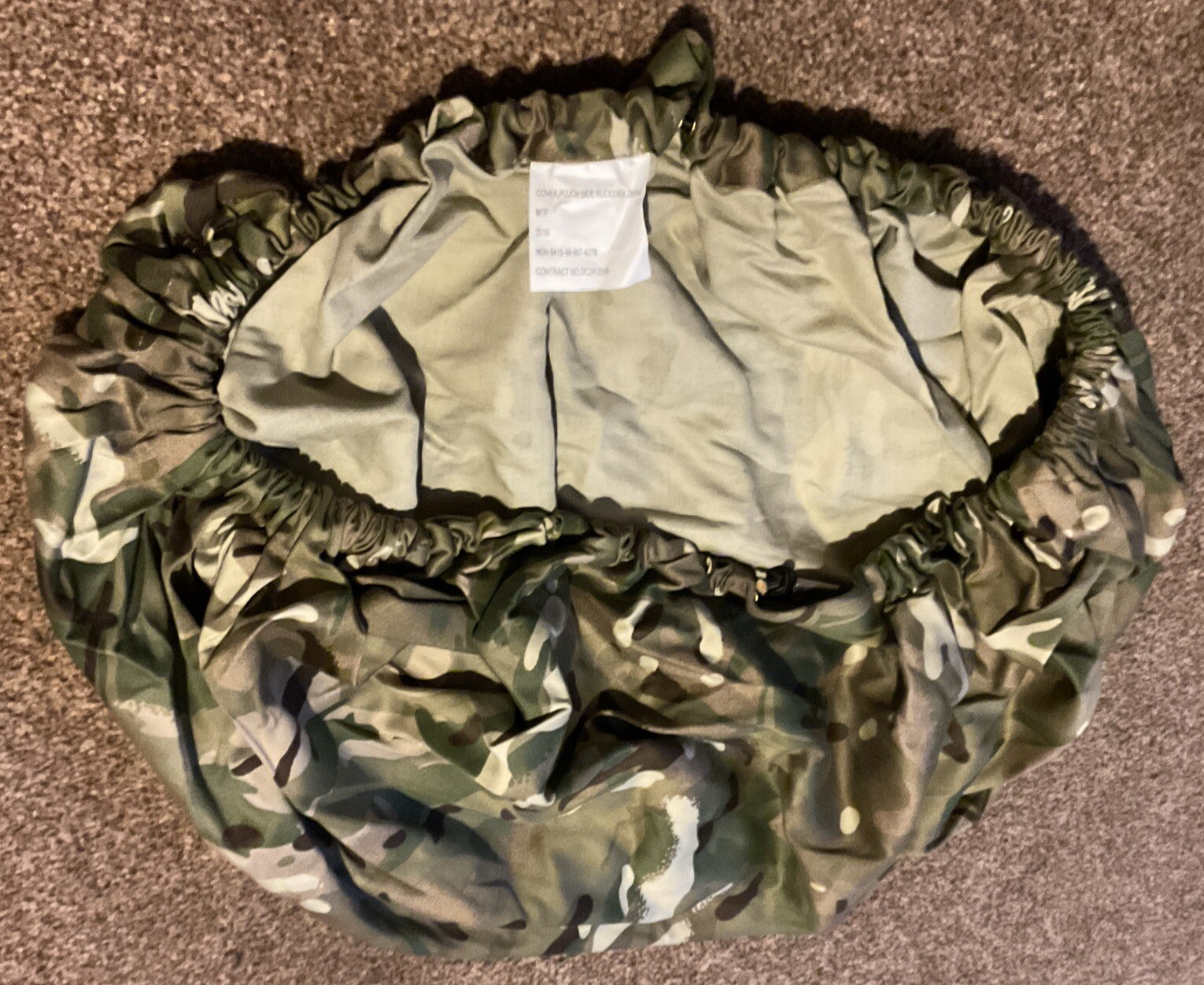 X2 MTP Rucksack Covers- Small- Used British Army Surplus- Good Condition