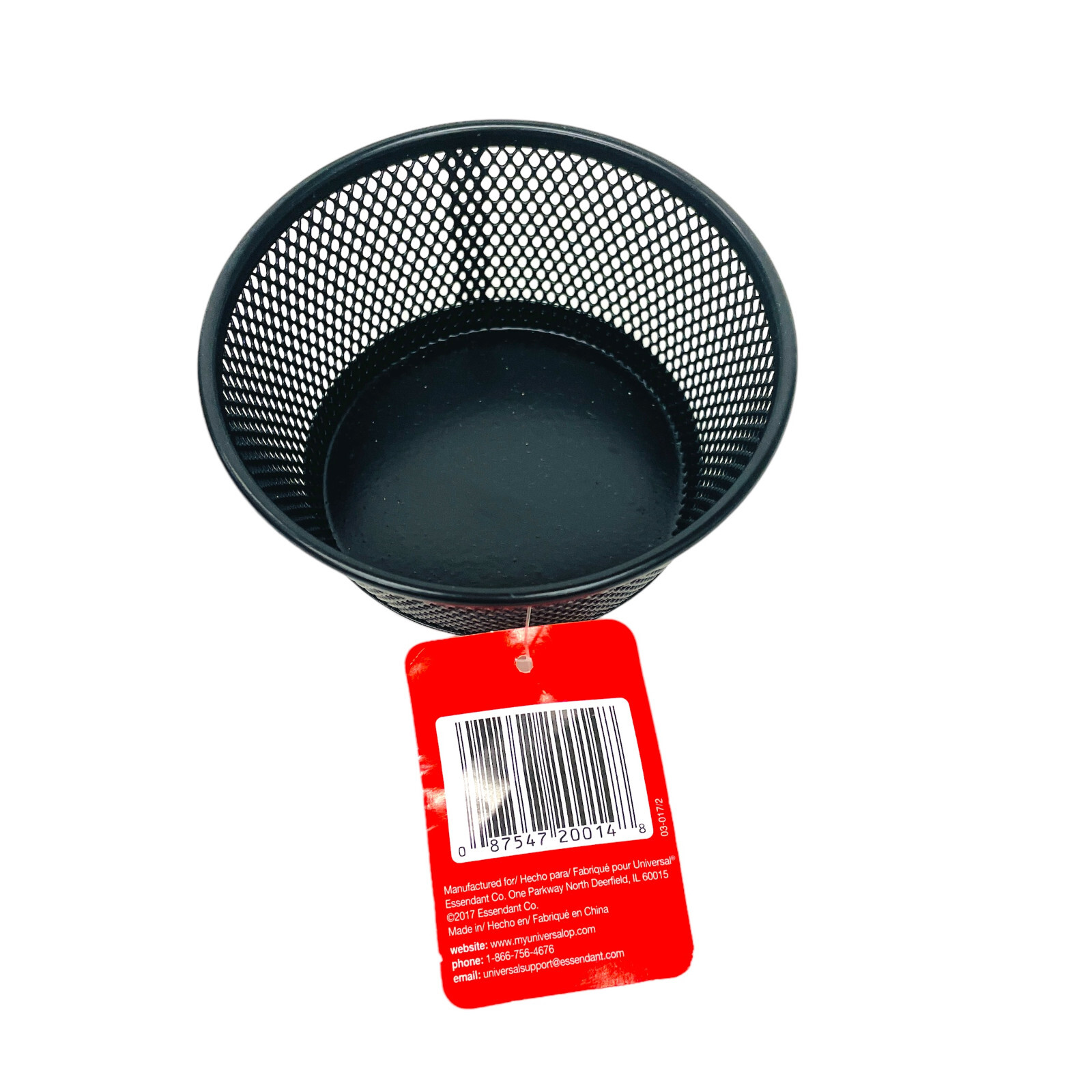 Universal UNV20014 Jumbo Mesh Storage Dish, Black, 20 Pcs