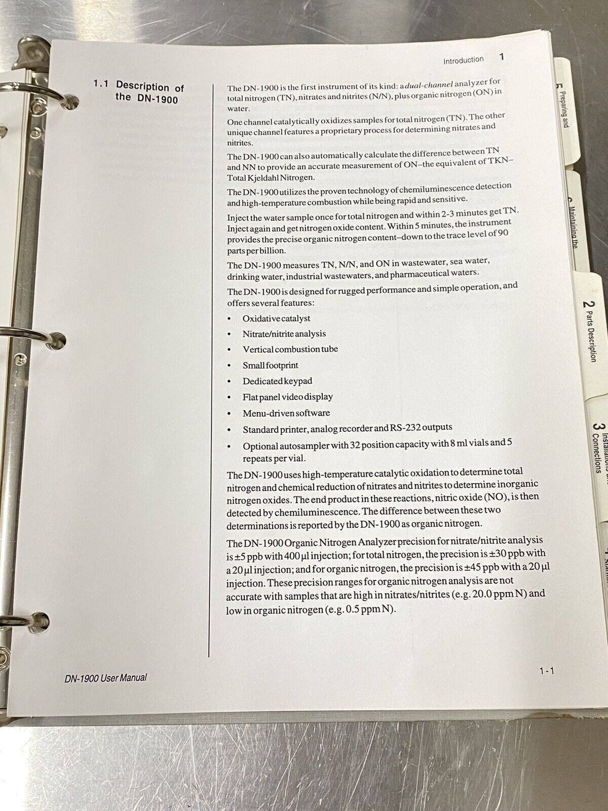 Tekmar-Dohrmann DN-1900 - Users Guide / Instruction Book / Manual