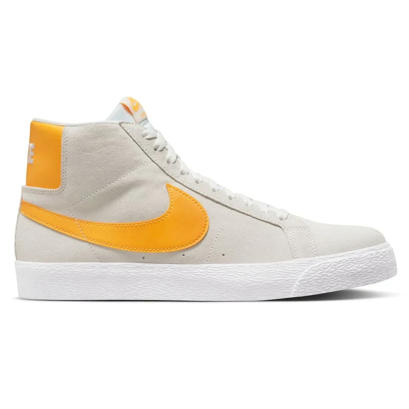 Nike SB Blazer Mid Shoes - Summit White/Laser Orange - Sizes 8.5-12