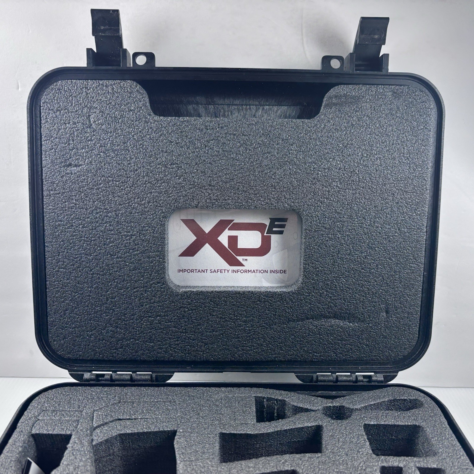 Springfield Armory XDE Black Hard CASE ONLY for 9mm Gun EMPTY with Lock ~ 2 Keys
