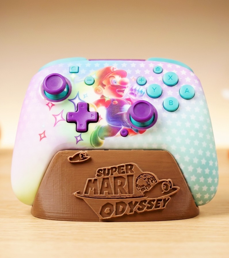 Nintendo Switch Pro Controller Stand 3d Printed Brown PETG