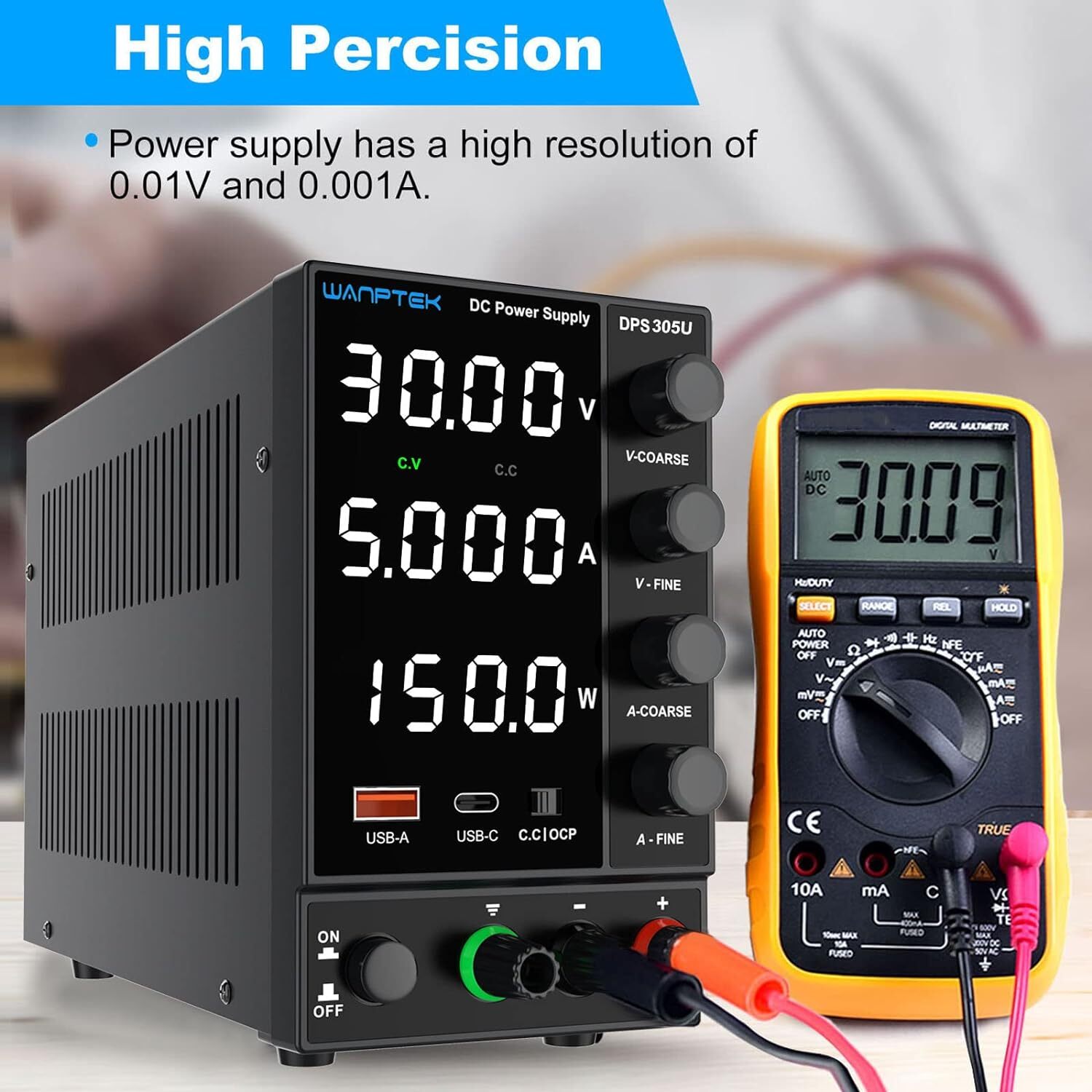 DPS3010U Adjustable DC 0-30V 0-10A Lab Power Supply Variable Signal Sources