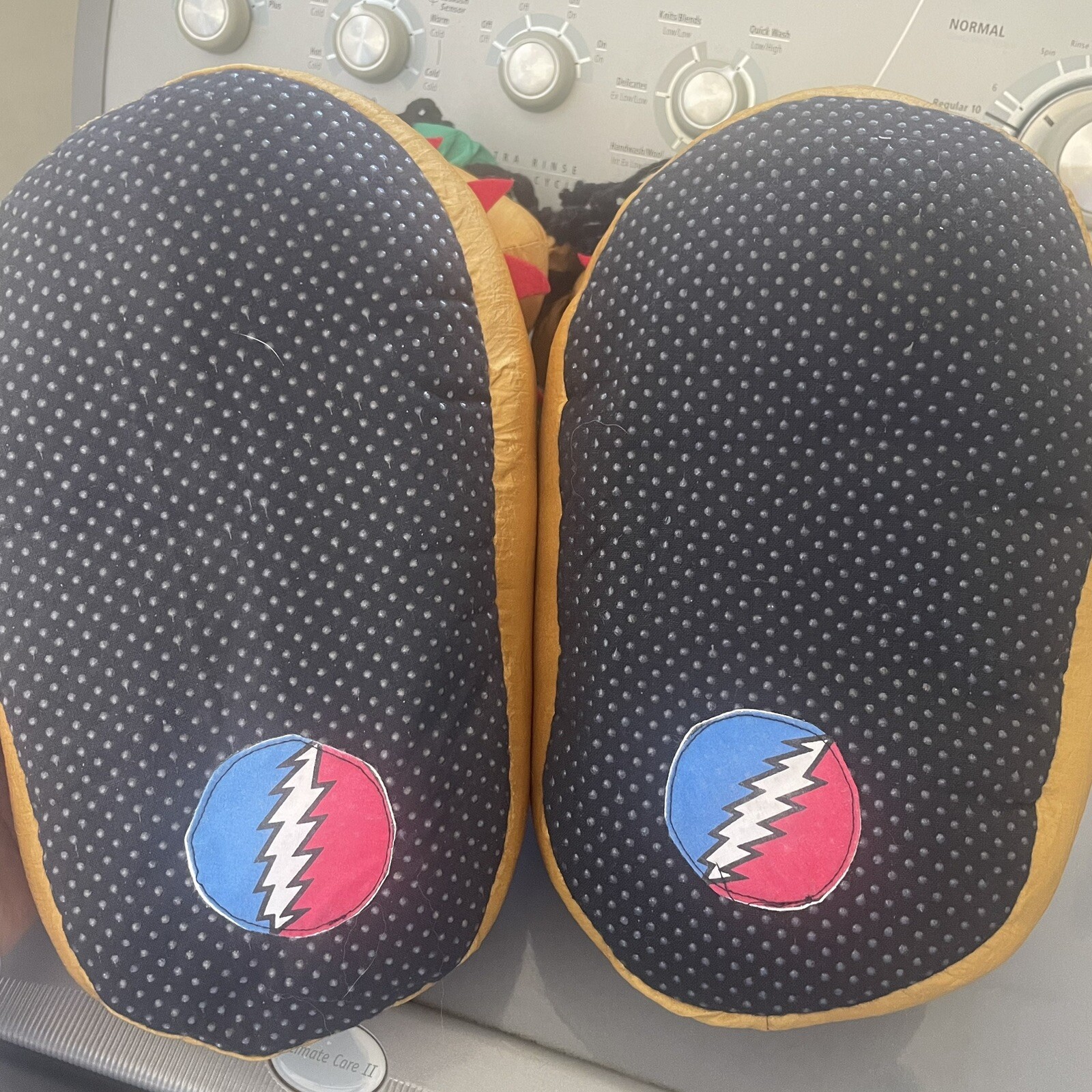 Grateful Dead Rasta Bear Puffy Slippers