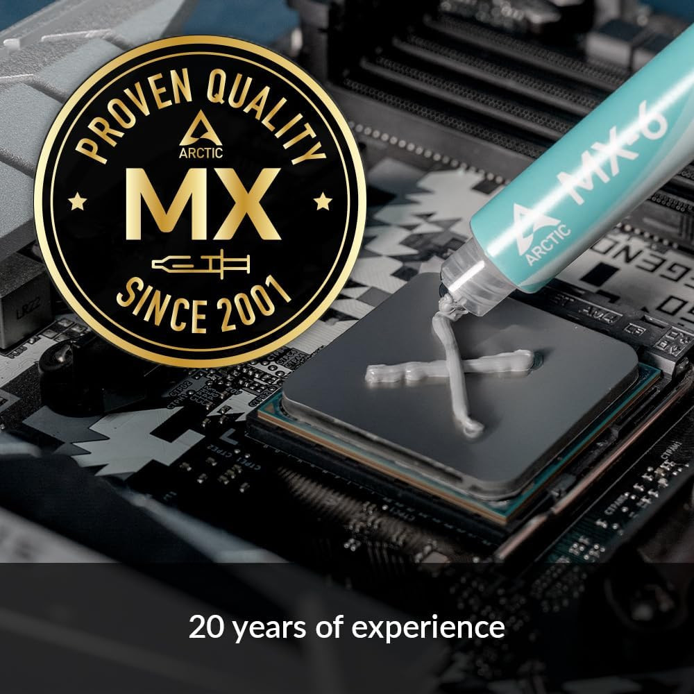 ARCTIC MX-6 (4 G) - Ultimate Performance Thermal Paste for CPU, Consoles, Graphi