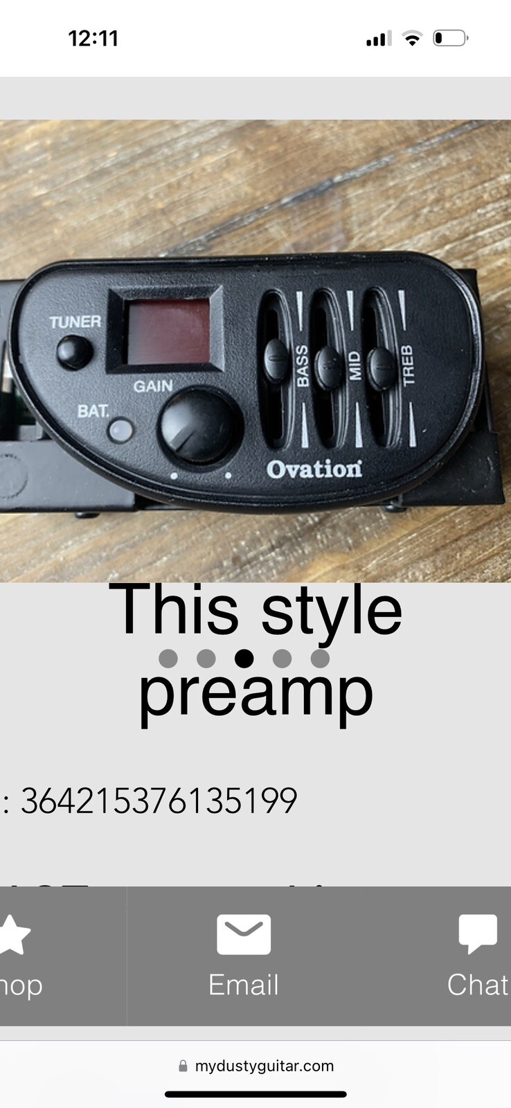 Ovation Slider Knobs Qty 3 - OP4