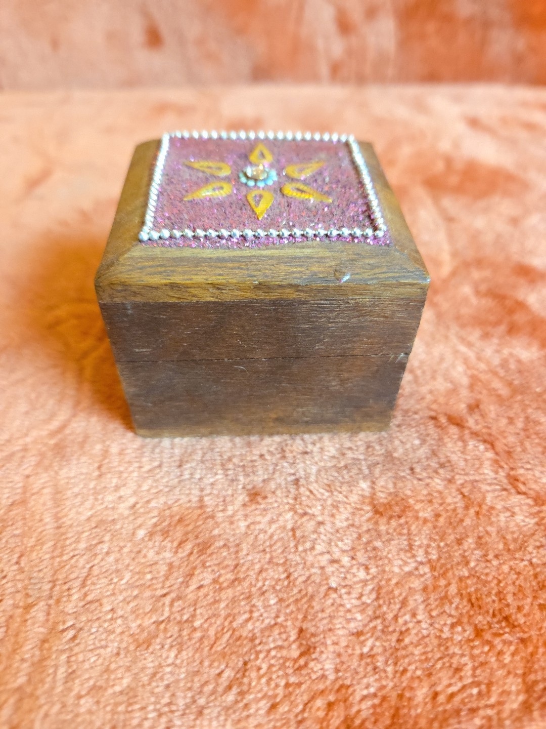 Adorable, Miniature Trinket Ring Box. Hand Made.