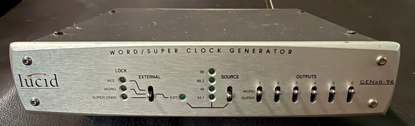 Lucid GENx6-96 Word/Super Clock Generator 96kHz Studio Sync