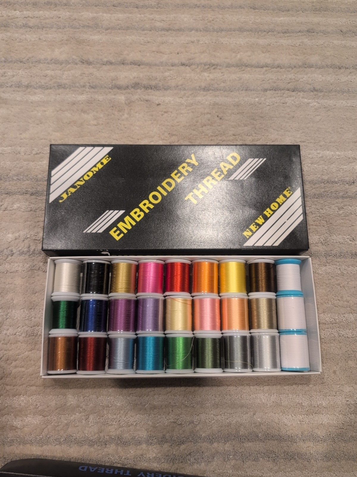 NEW Janome Embroidery Thread 27 Pc New Sealed See Pics #2