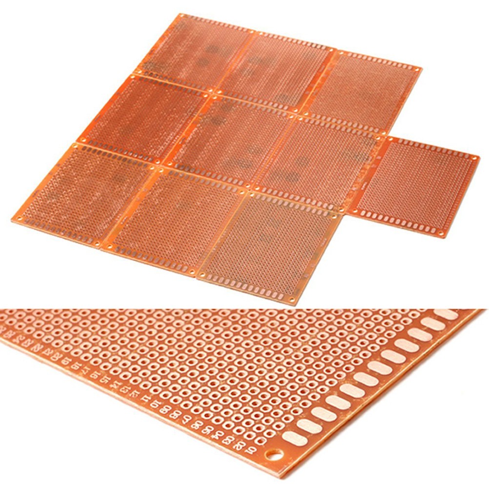 10Pcs Durable Single Side Copper Pcb 7x9cm for DIY Circuit Board Projects
