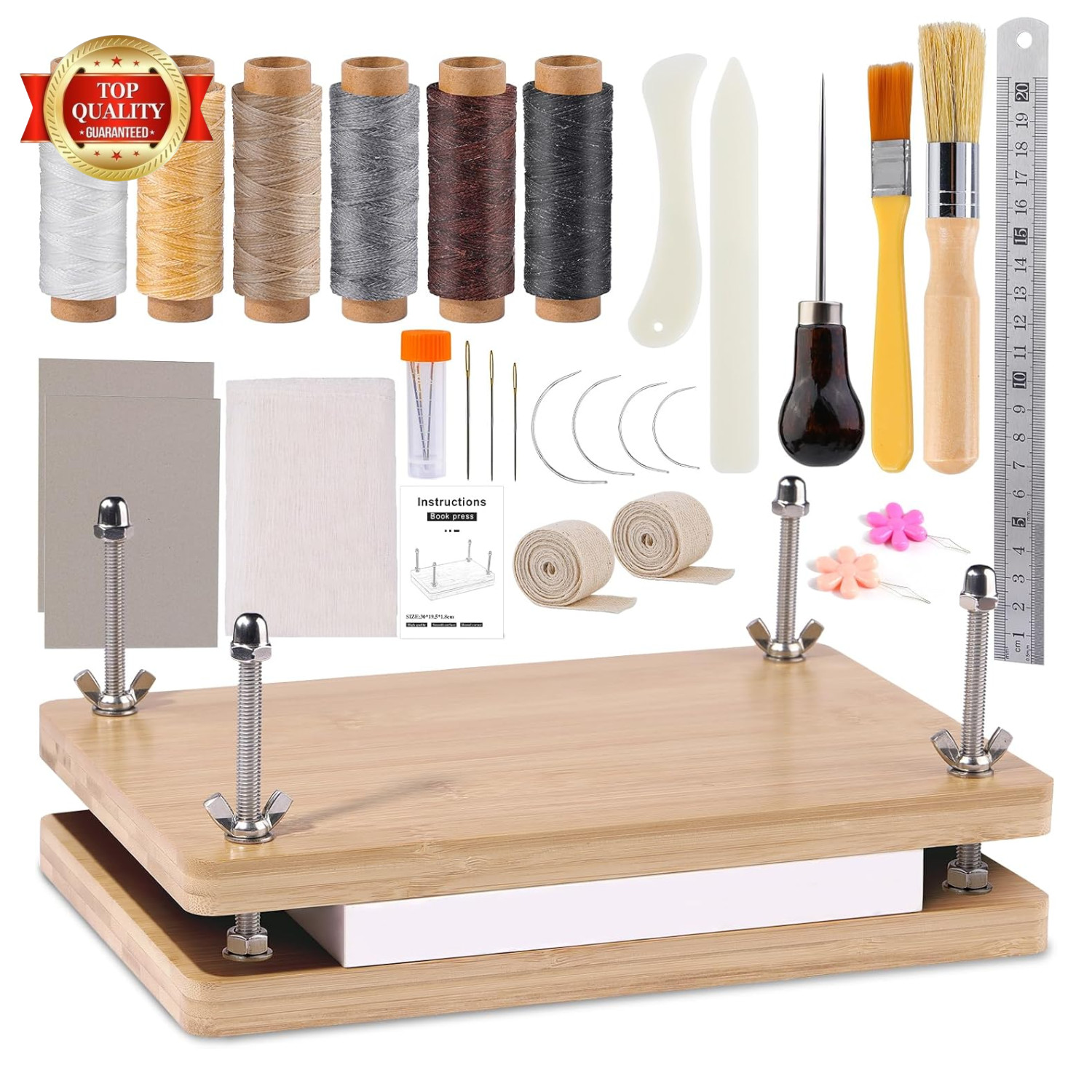 Book Binding Kits, Book Binding Press, 7.9”x11.6”, Books Making Kit Bookbindi...