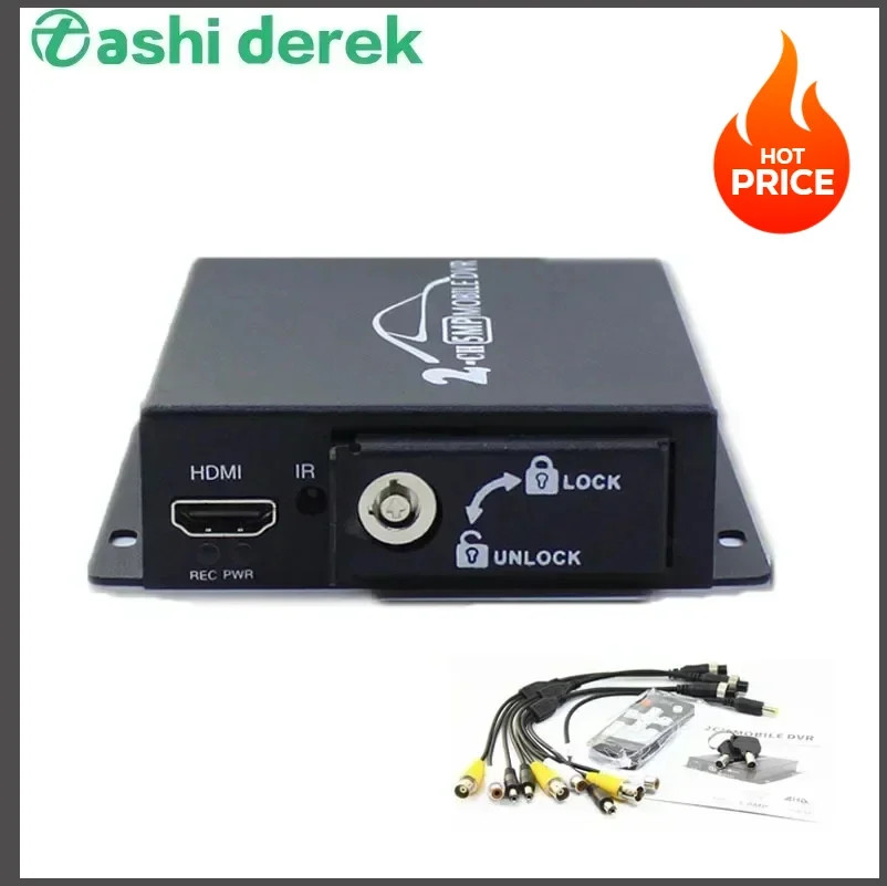 8MP Mini 2CH Vehicle Mobile Car DVR AHD Camera CVBS Cctv Recording Box  Video Re