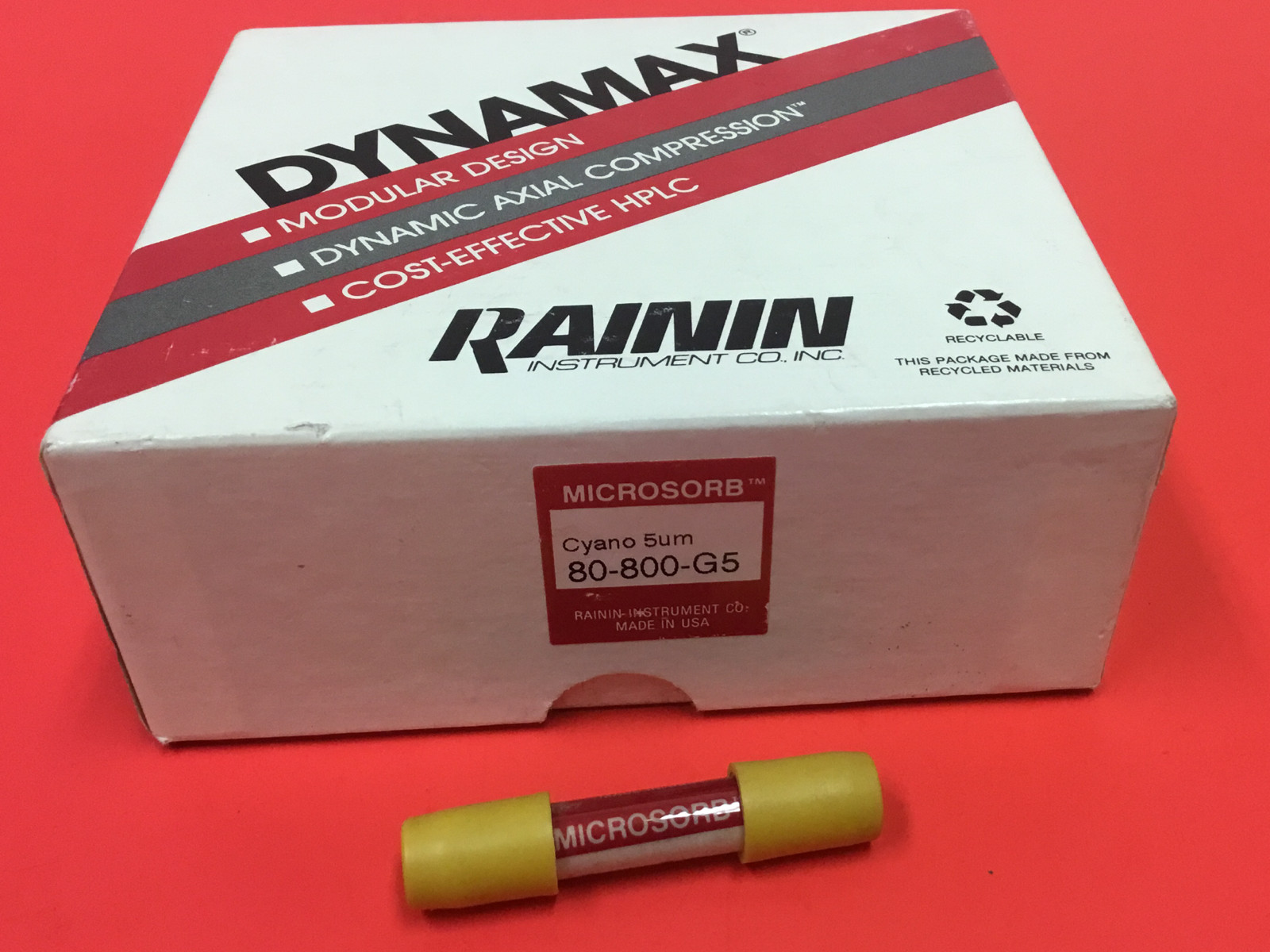 Rainin Dynamax - Microsorb Cyano 5um - 80-800-G5 - Guard Cartridge - UNUSED
