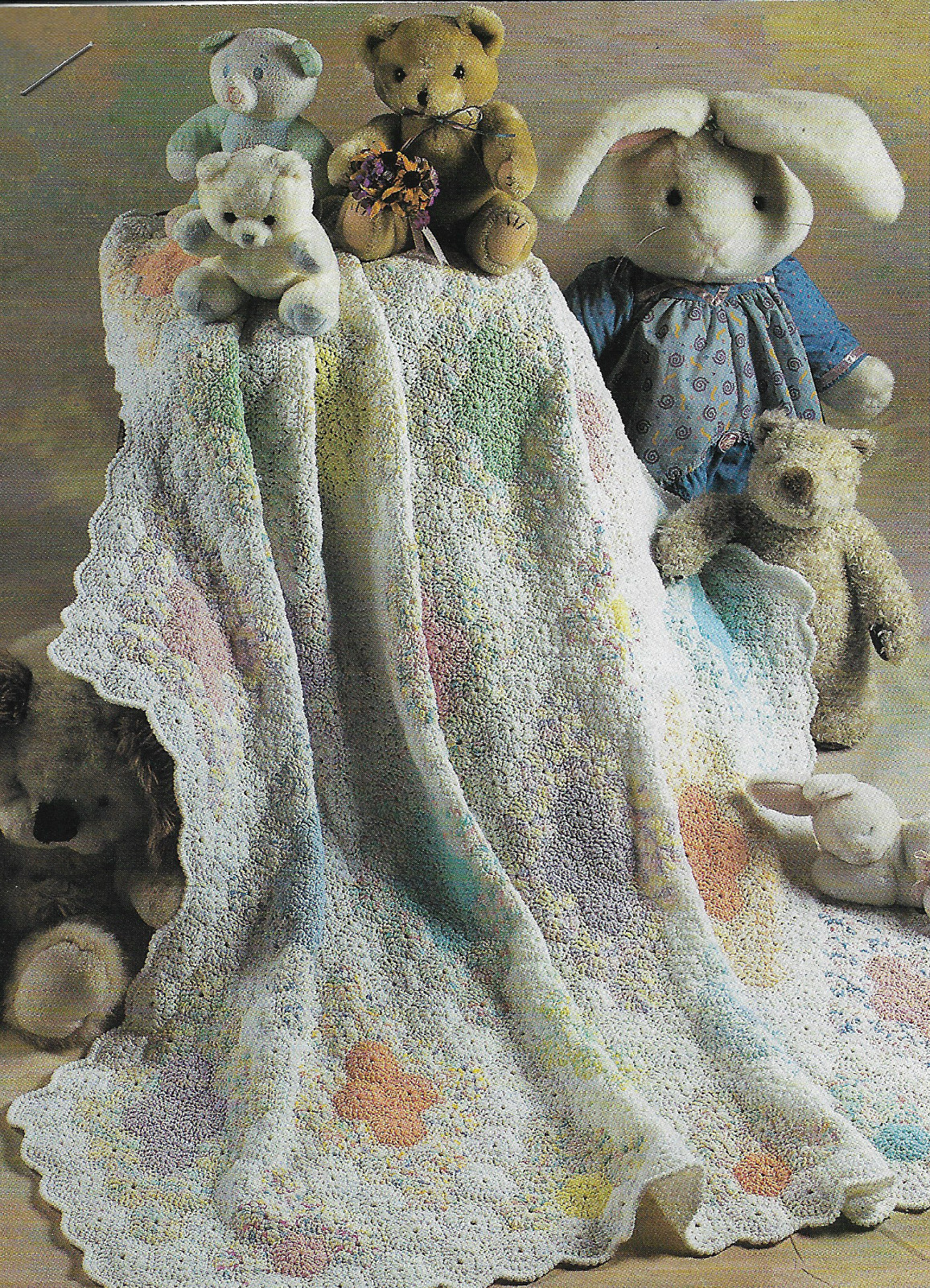 Diamond Crib Afghan crochet pattern instructions