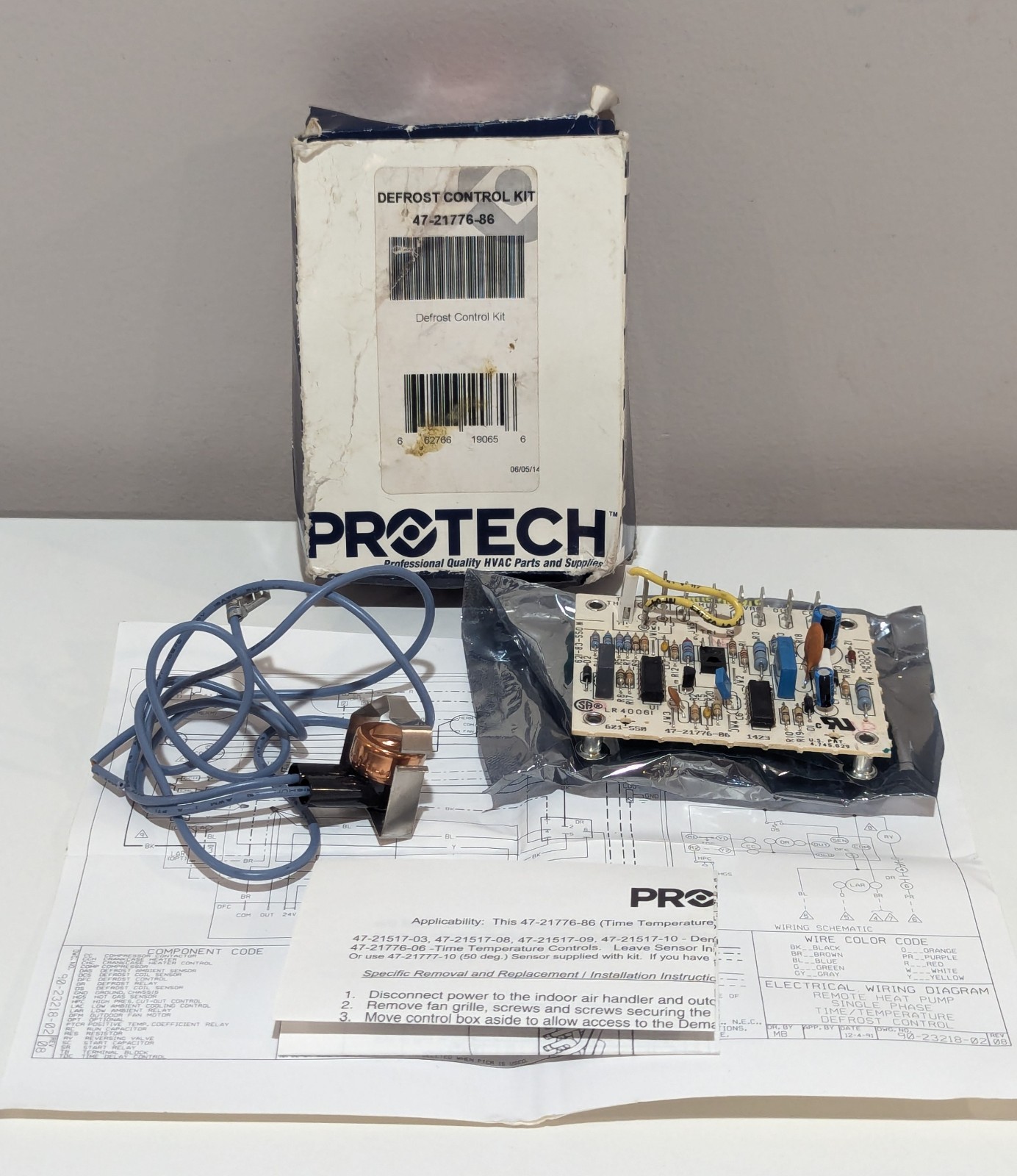 Protech Defrost Kit 47-21776-86 Control Board 47-21776-06 Sensor 47-21777-10