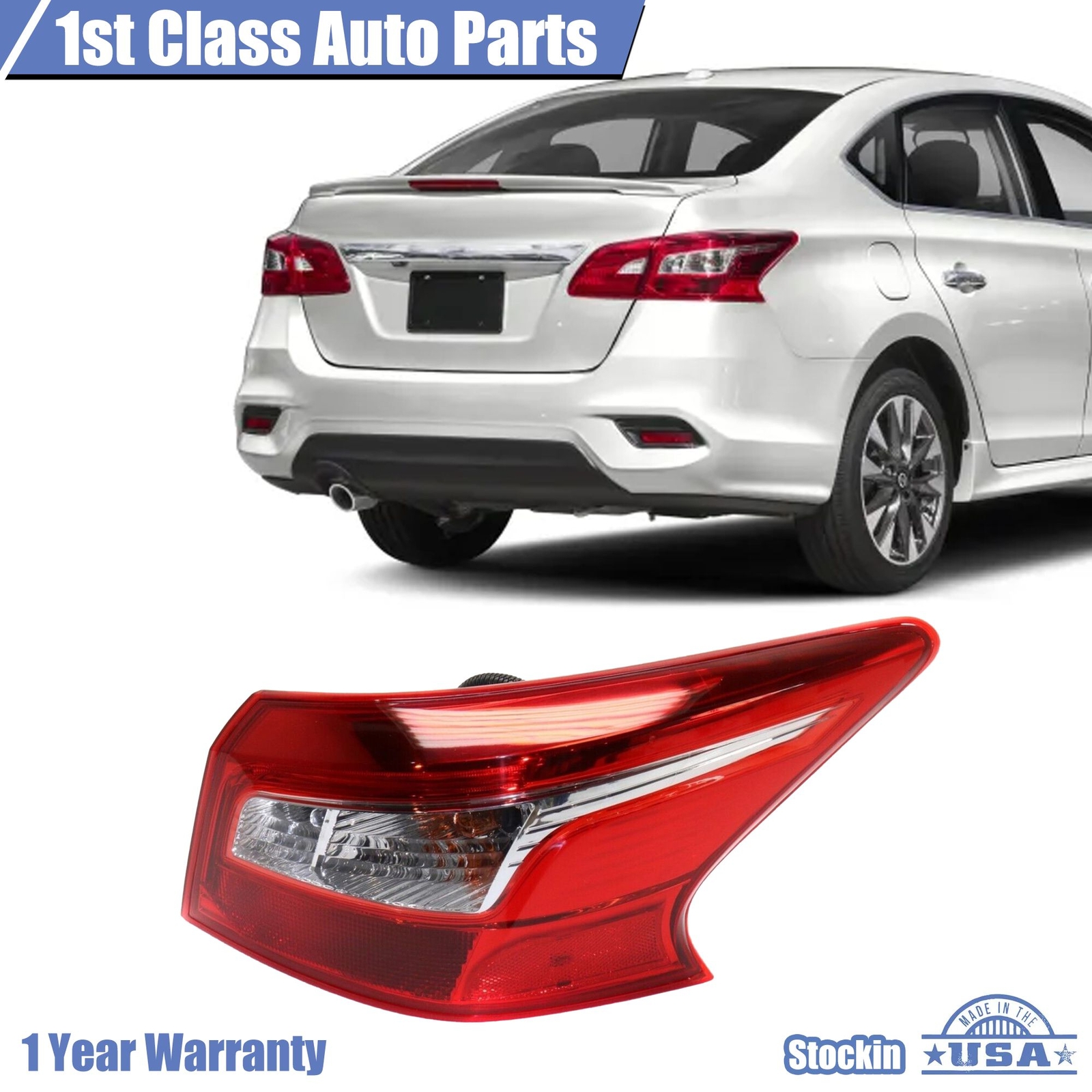Rear Right Passenger Side Tail Light For 2016-2019 Nissan Sentra NI2805108