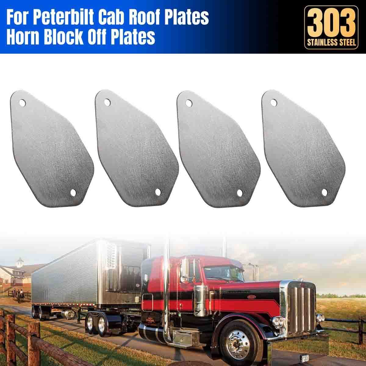 Horn Block Off Plate For Peterbilt 379, 389, 387, 378, 377, 375, 387, 388, 386