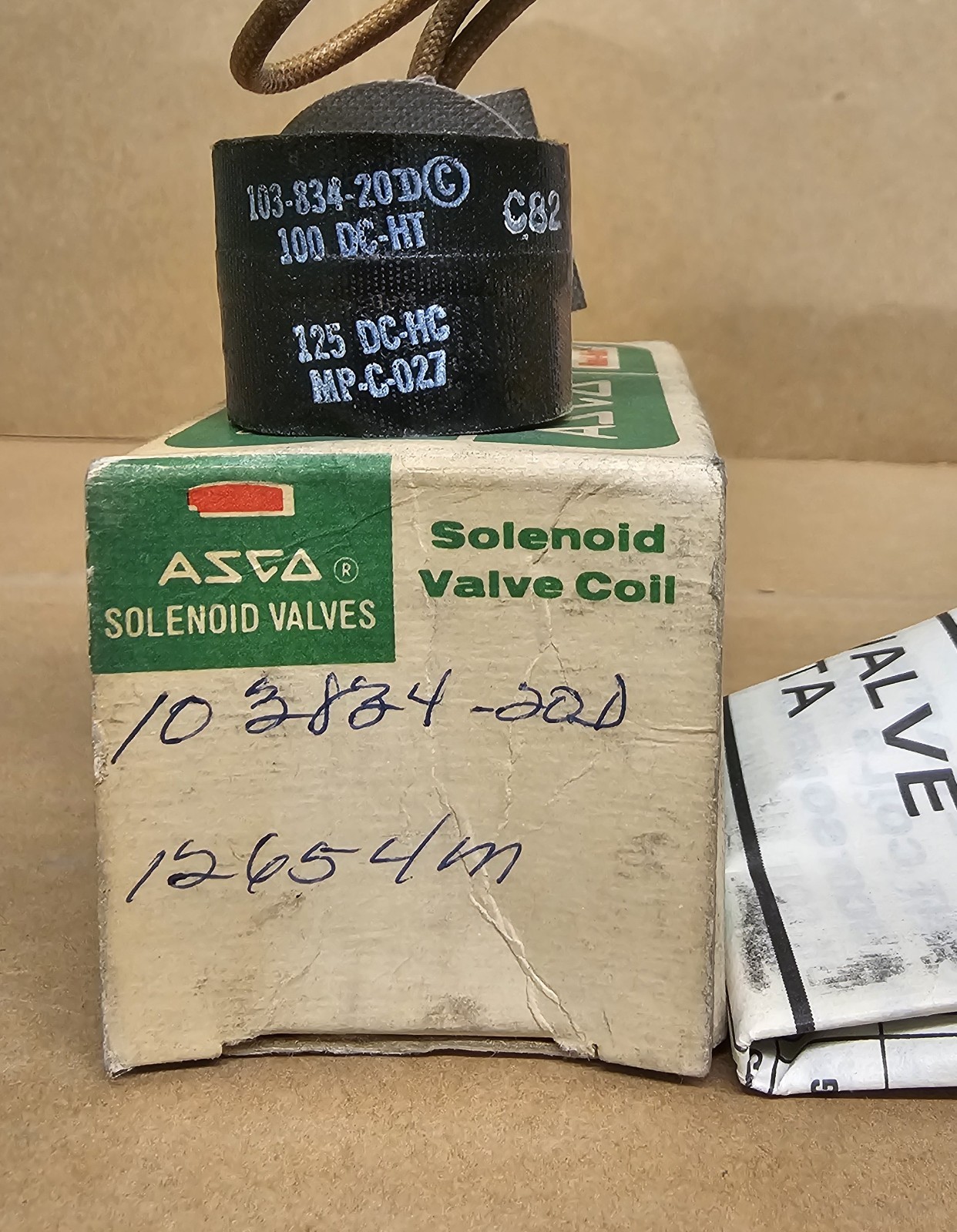 ASCO 103-834-20-D / 10383420D Solenoid Coil