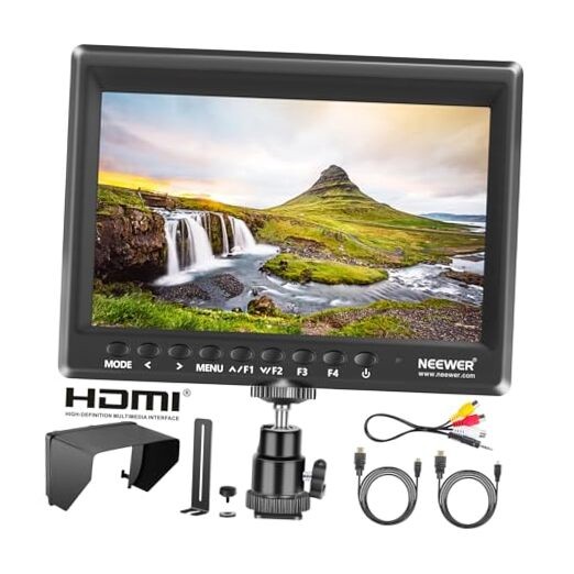 F100 7inch Camera Field Monitor HD Video Assist IPS 1280x800 F100 w/o Battery