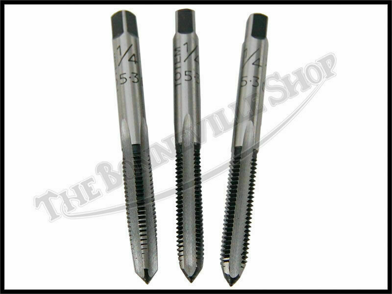 TRIUMPH ETC 1/4" X 26TPI CEI TAP SET WHITWORTH CYCLE THREAD PN# TBS-06-1161