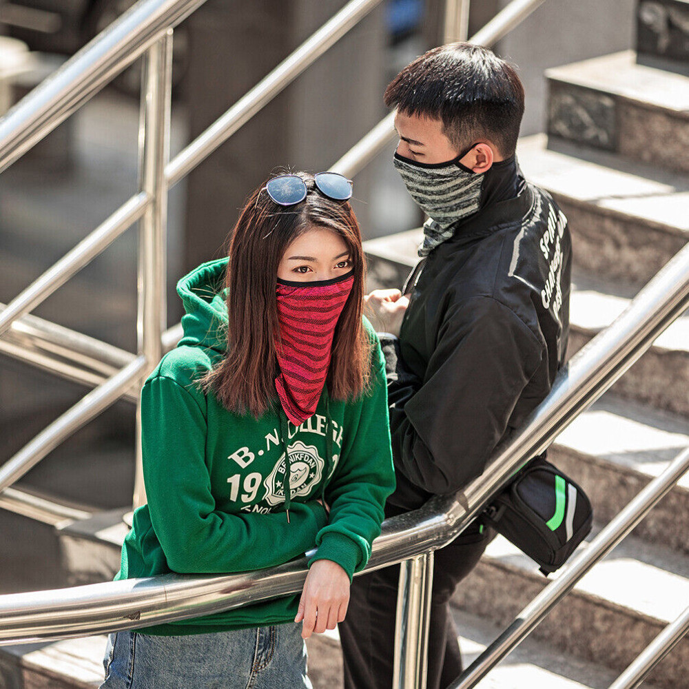 Balaclava Neck Tube Scarf Bandana Head Face Cover Neck Gaiter Ear Loops Headwear