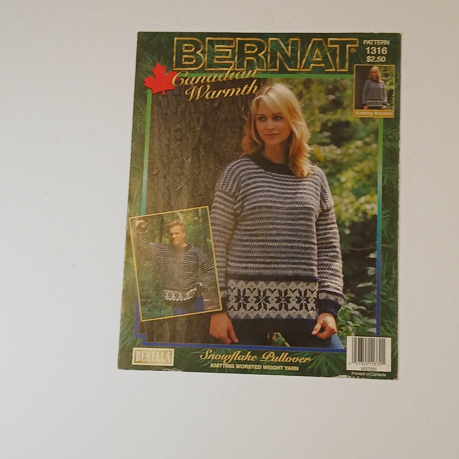 Vintage Knitting and Crochet Pattern leaflets Lot of 8 Fisherman's Sweater