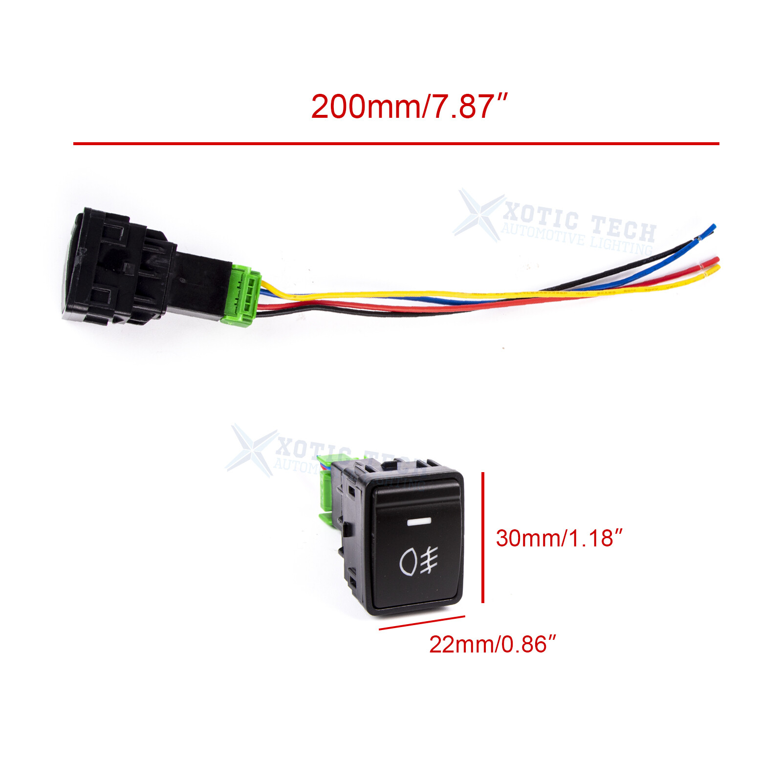 1pc 12V Push Button Switch w/LED Indicator Light Replacement For Nissan Altima