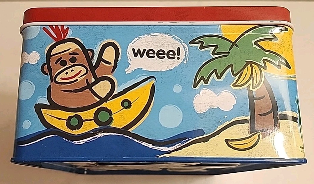 Sock Monkey Lunch Box or Keepsake Box by Schylling