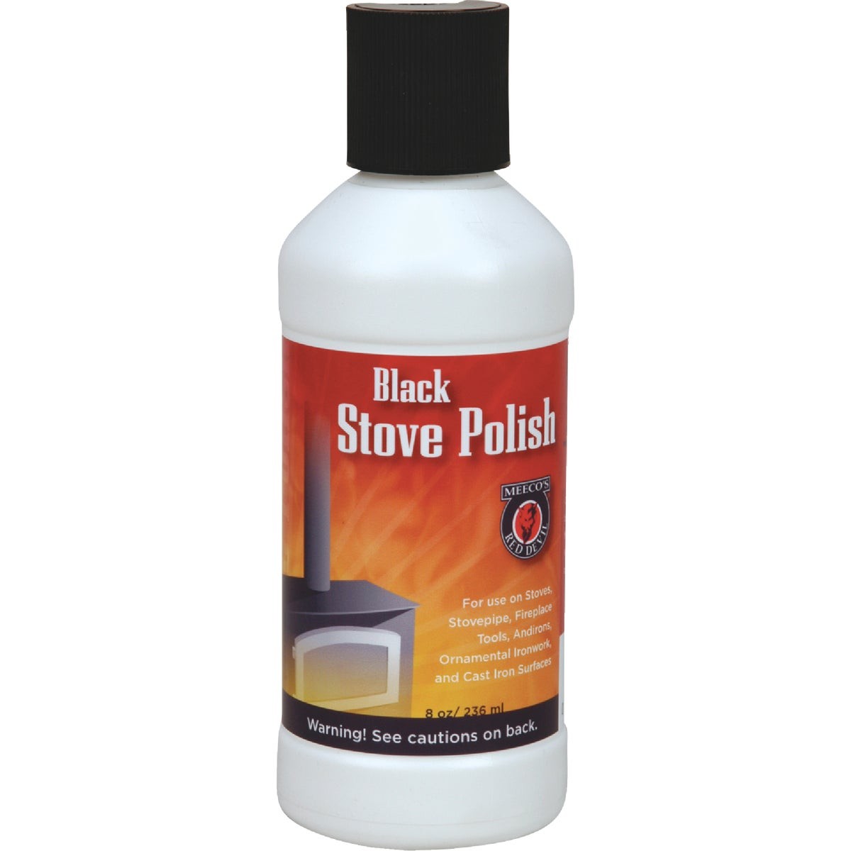 Meeco's Red Devil 8 Oz. Liquid Black Stove Polish 401 Meeco's Red Devil 401 8