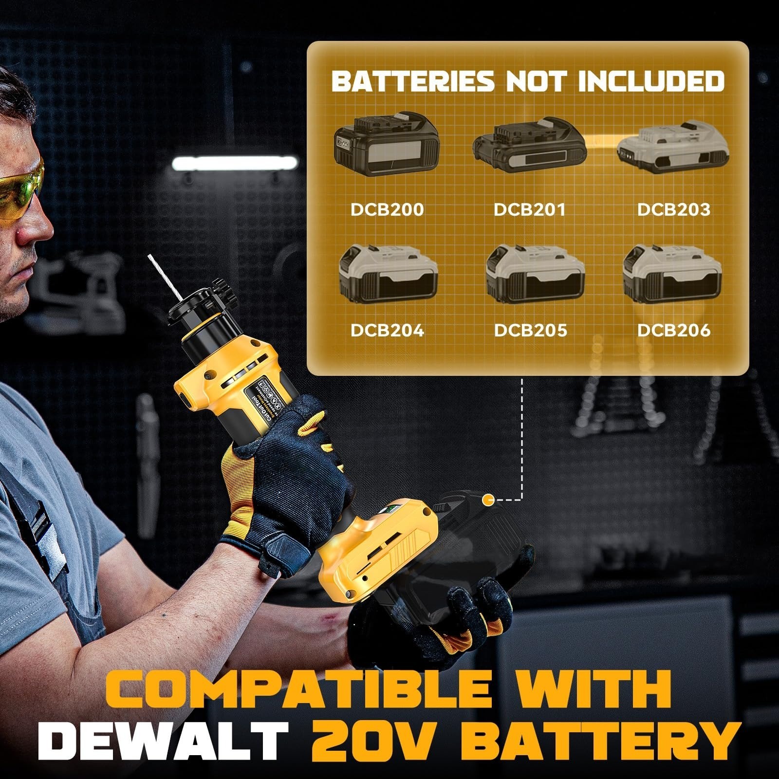 Ecarke Cordless Drywall Cutting Tool Compatible with DeWALT Battery