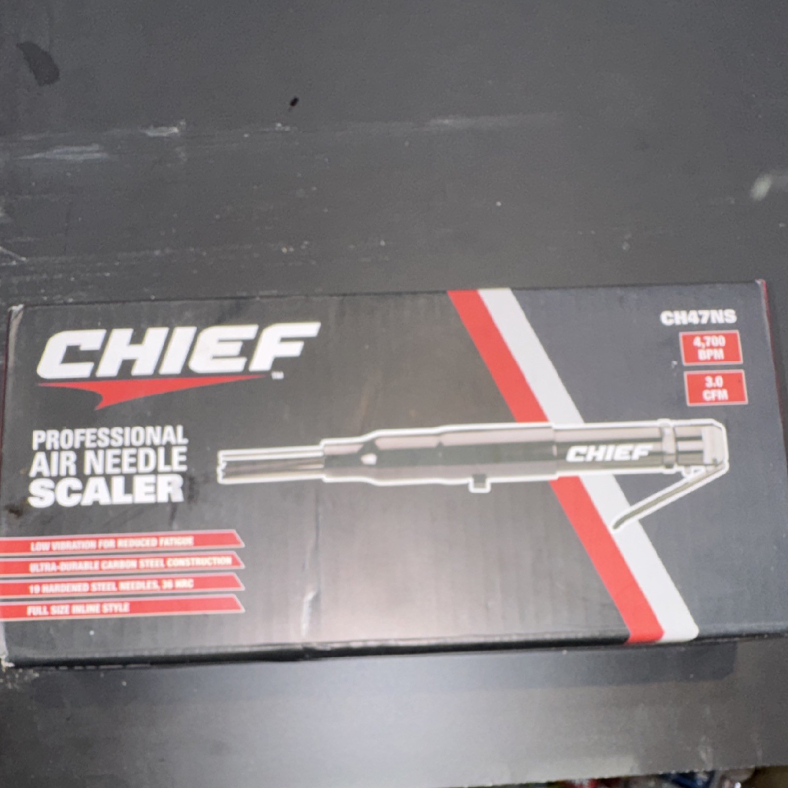 Chief Professional Air Needle Scaler CH47NS 3.0 CFM 4,700 BPM Pneumatic Tool