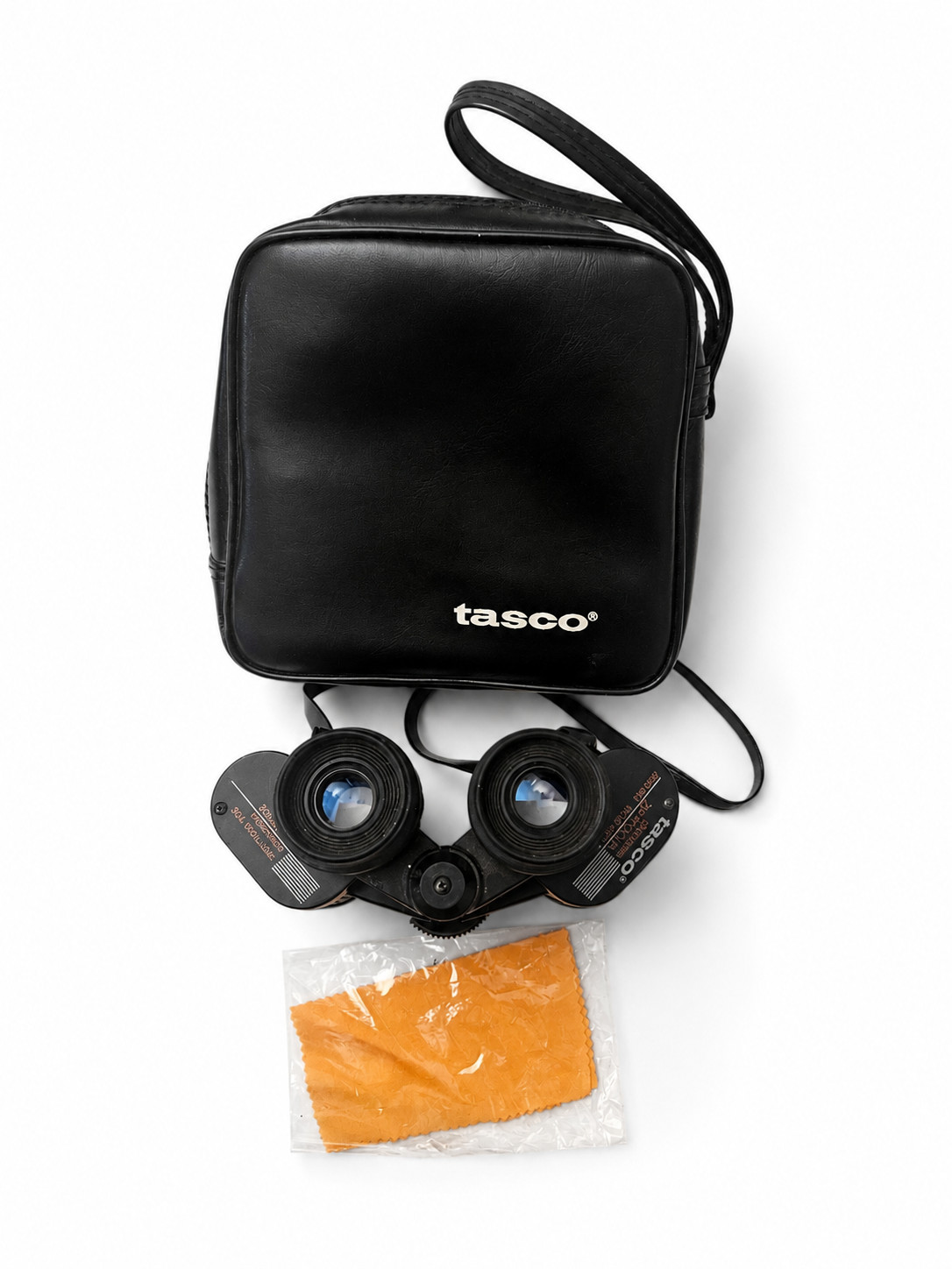 Tasco Zip 7x35 Binoculars Coated Optics w/ Case Strap Lens Caps Vintage Tested