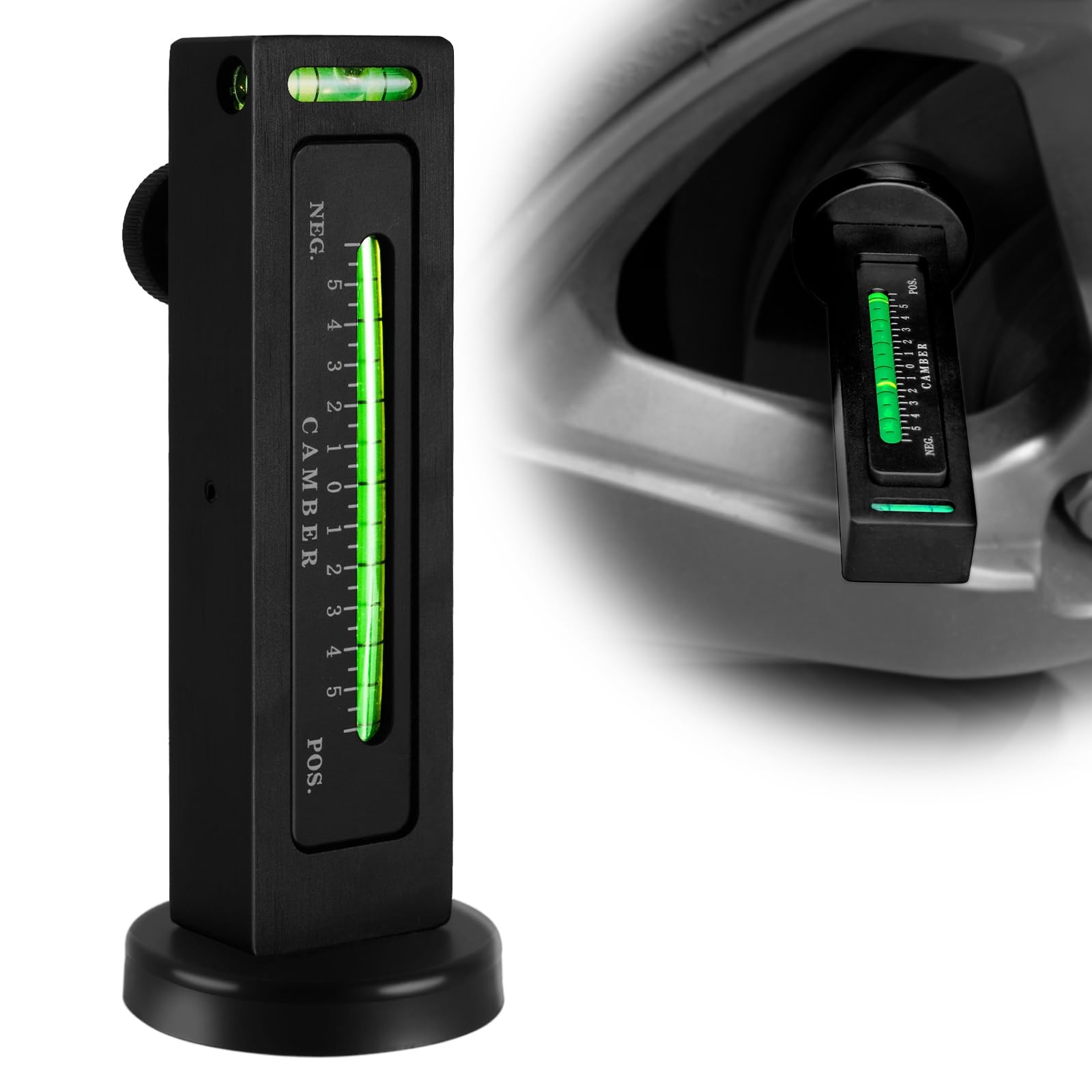 Ziopetru Camber Alignment Tool - High Precision Aluminum Alloy, Black