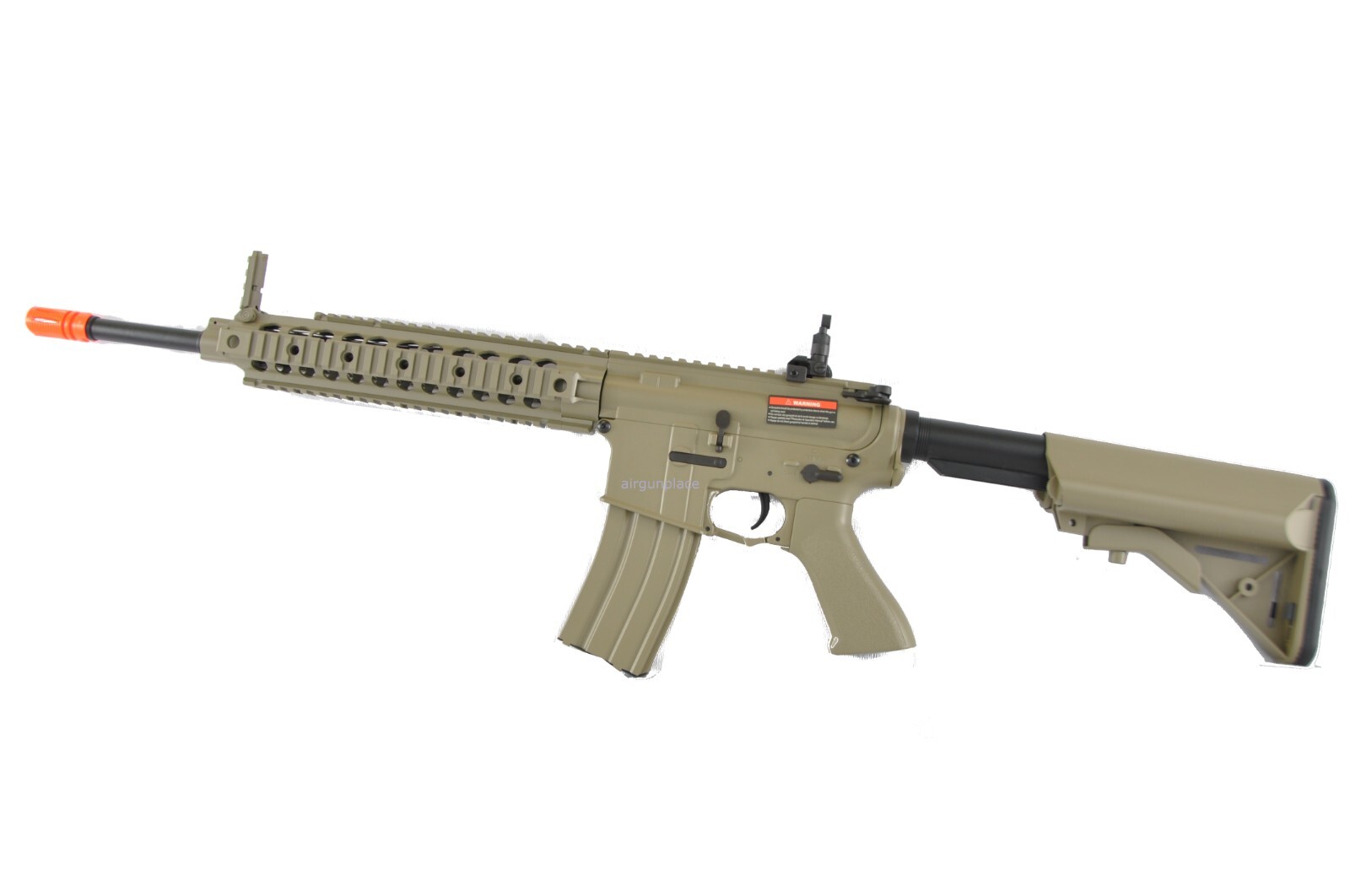 Tan Color Metal Gear Electric Full/Semi-Auto Airsoft M4 Style Airsoft Gun 9512T