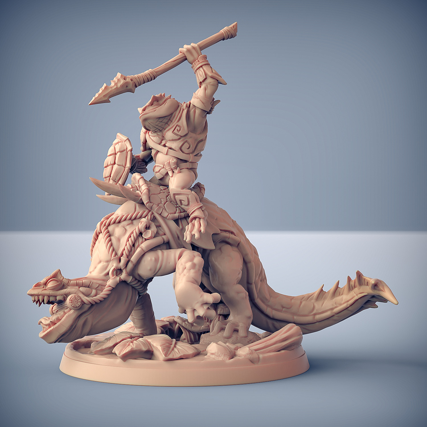 Swamp Gurunda Mounted A - Artisan Guild Fantasy Dungeons and Dragons Miniature