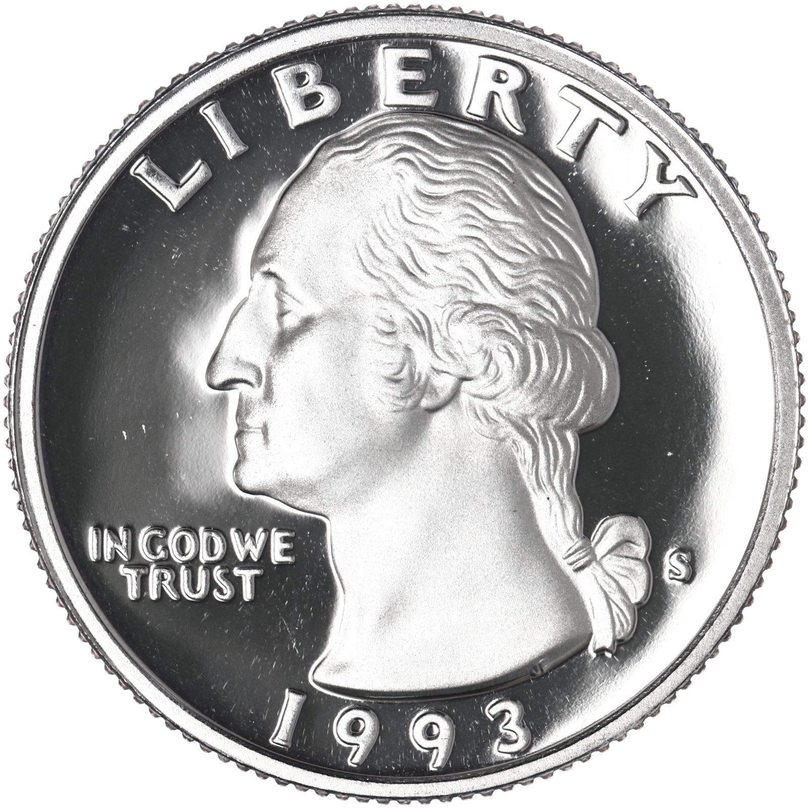 1993 S Washington Quarter Gem DCam Proof CN-Clad