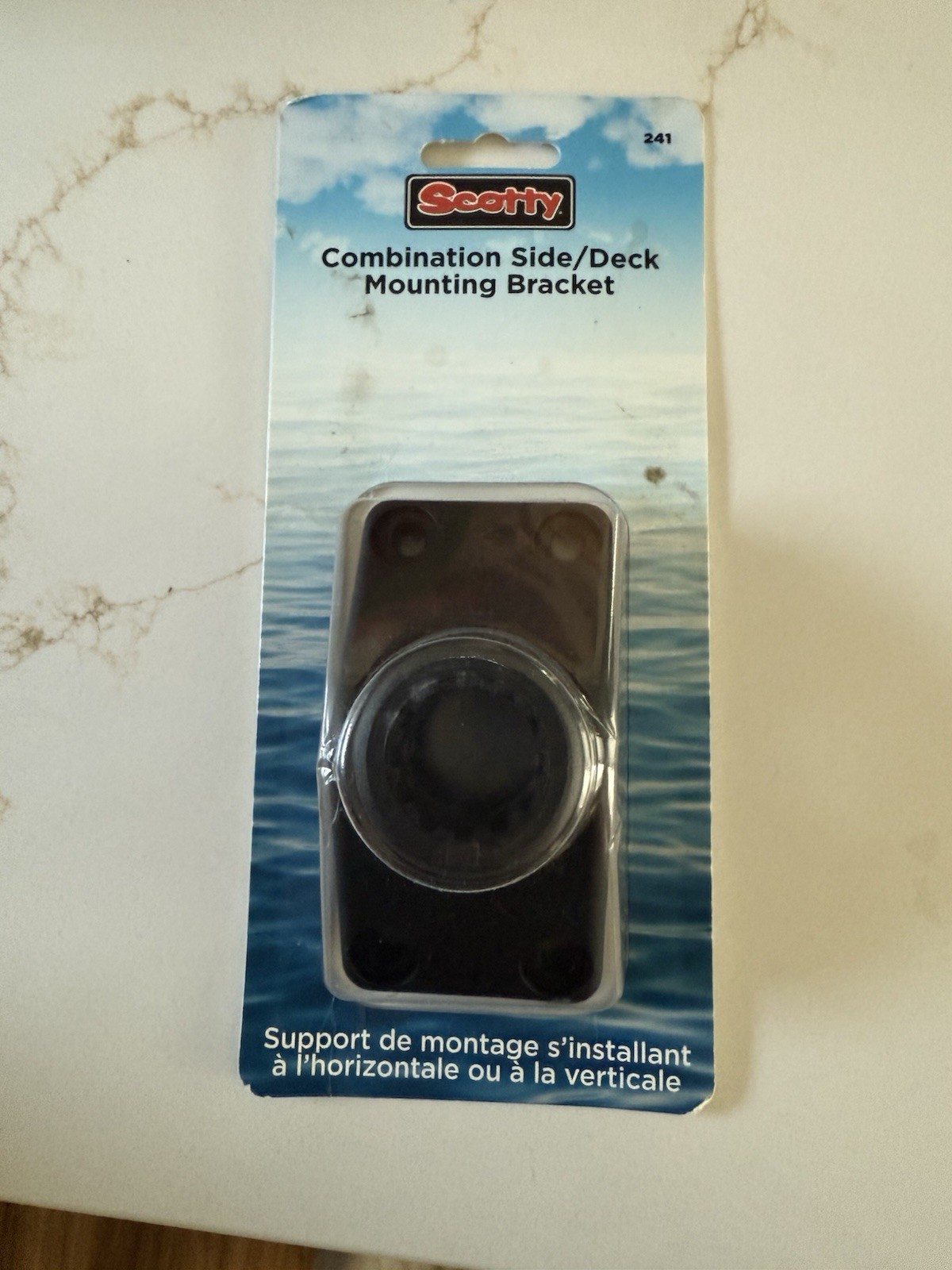 Scotty 241-Bk 241 Combination Side Or Deck Mount Black
