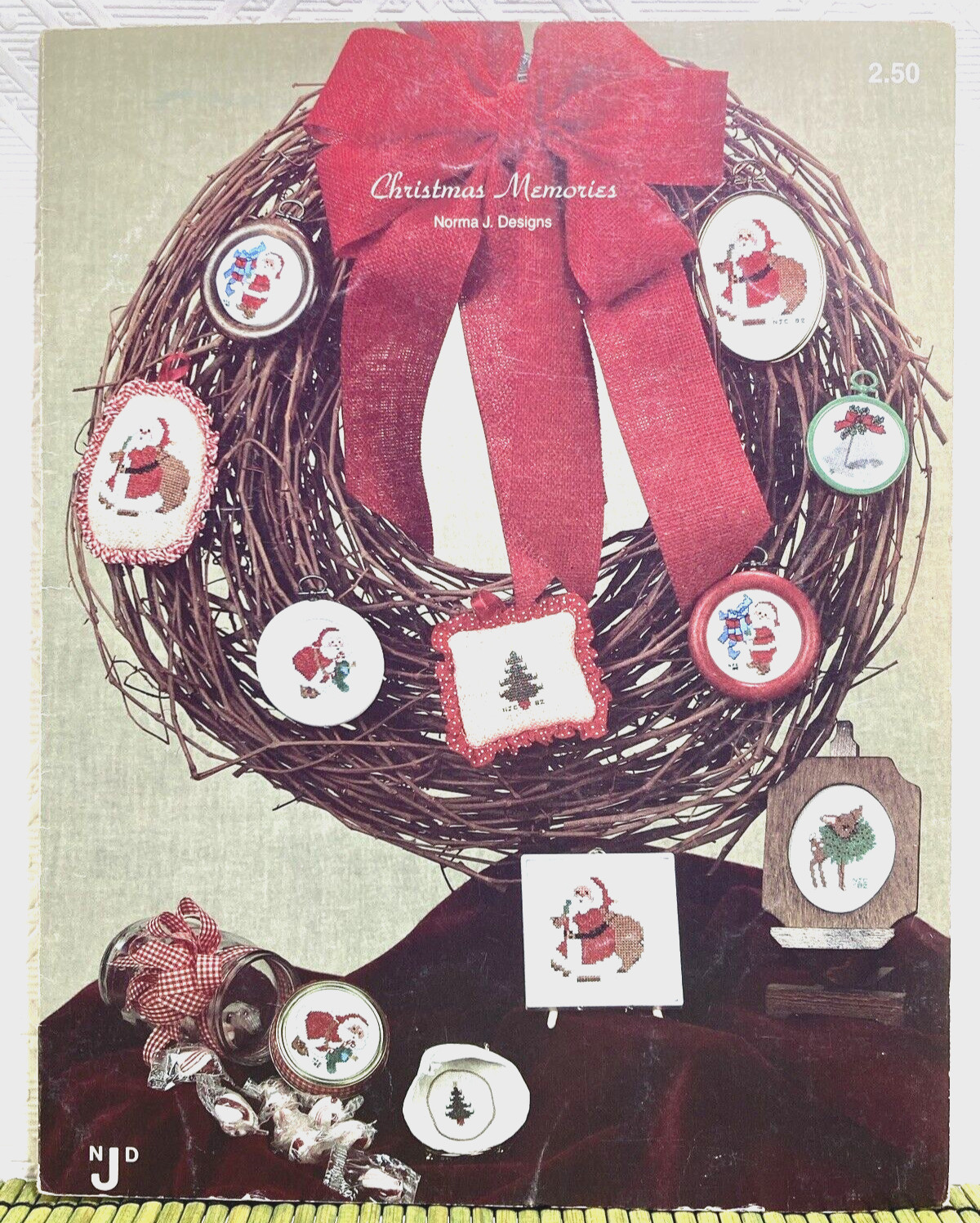 Christmas Memories Mini Christmas Ornaments for Wreaths Cross Stitch Patterns