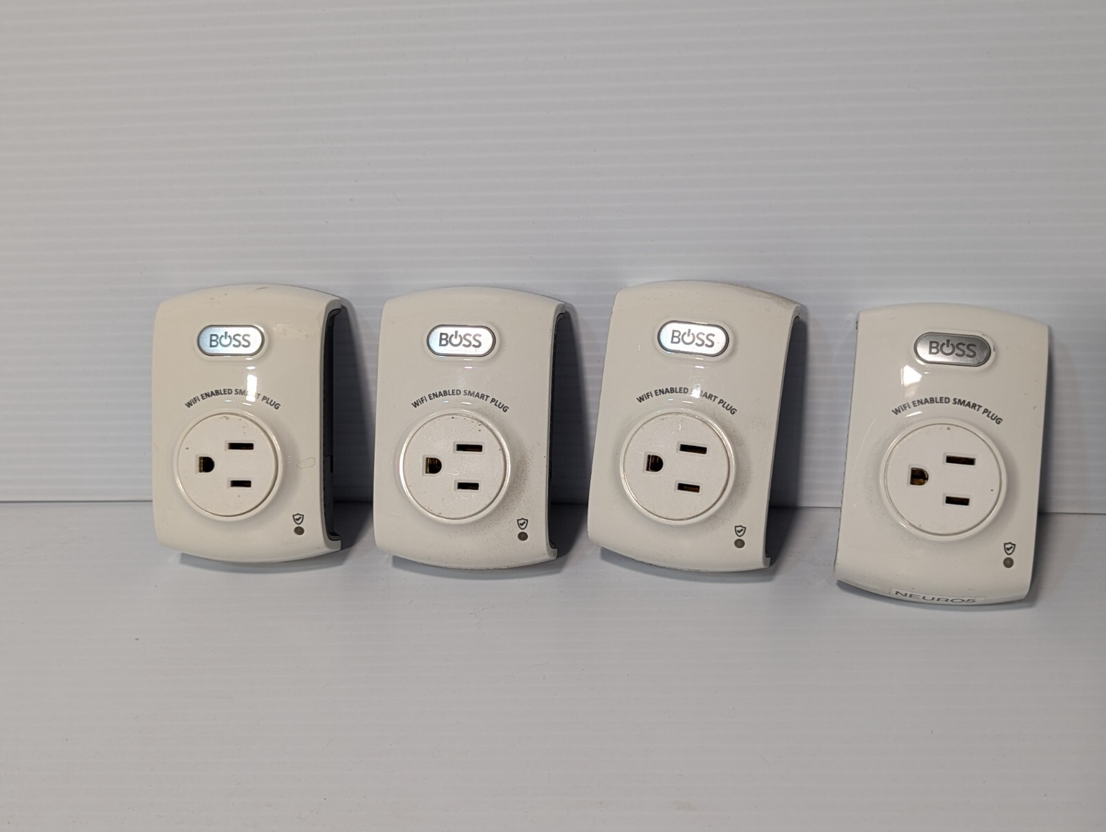Lot of 4 Boss Controls - Boss 120 Wifi Enabled Smart Plug, 120v