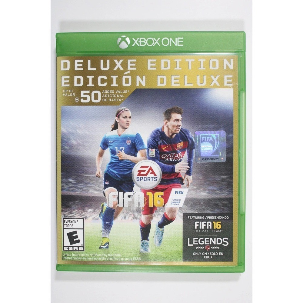 FIFA 16 Deluxe Edition For Xbox One (2015)  Great Condition!  complete w manual