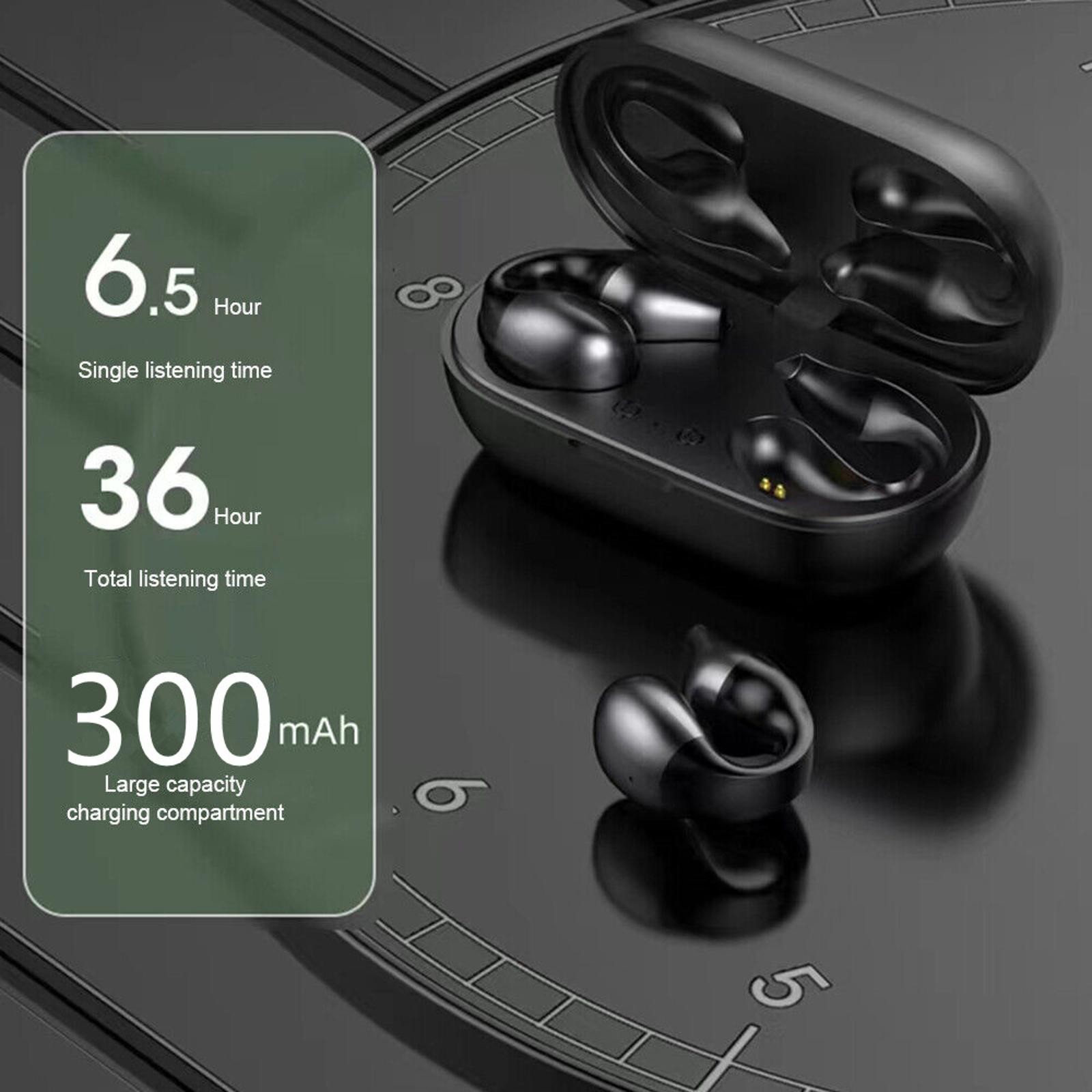 Bone Conduction Earbuds Wireless Bluetooth 5.2 Headphone HiFi Stereo Headset