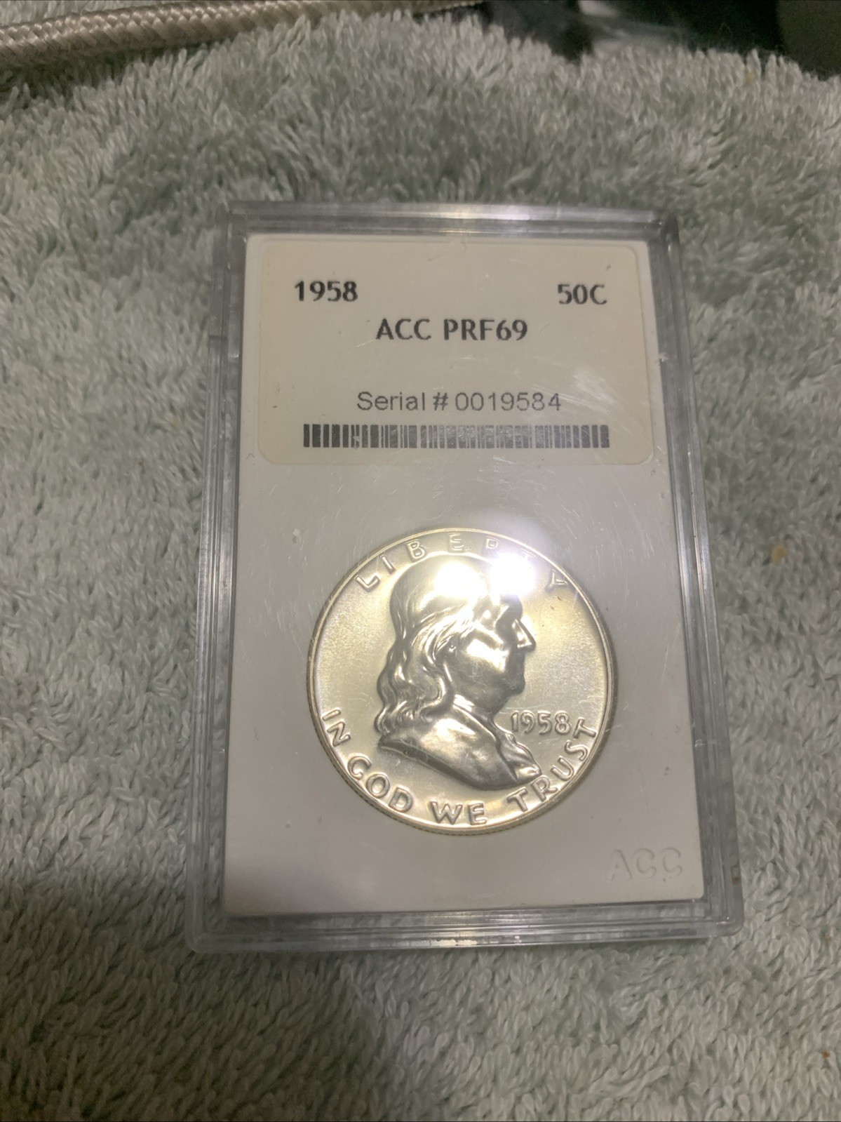 1958 ACC PRF69 Franklin Half Dollar Beauty!