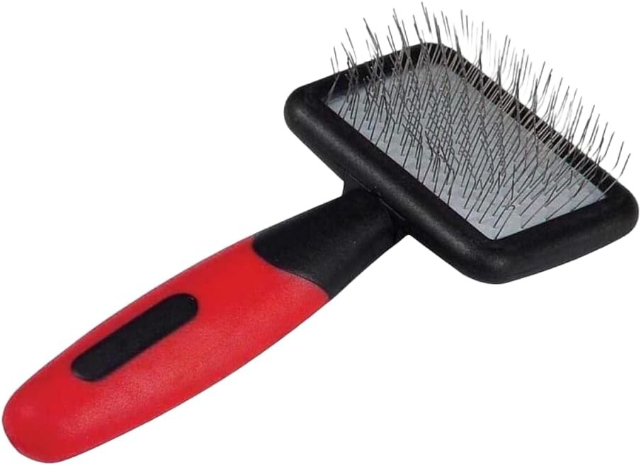 Paw Brothers Pro Grade Extra Long Slicker Brush - Ergonomic Handle, Removes